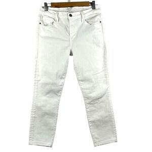 Frame Size 29 Le‎ Skinny de Jeanne Crop White Skinny Ankle Jeans Women's